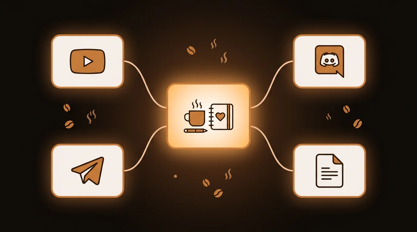 sipsip.ai: Turn Anything Into Insights — Now with Discord & Telegram Support