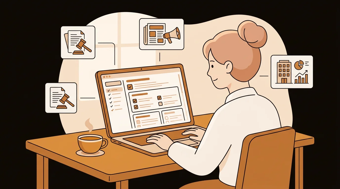 Consultant using AI vendor background check workflow to replace traditional vetting services